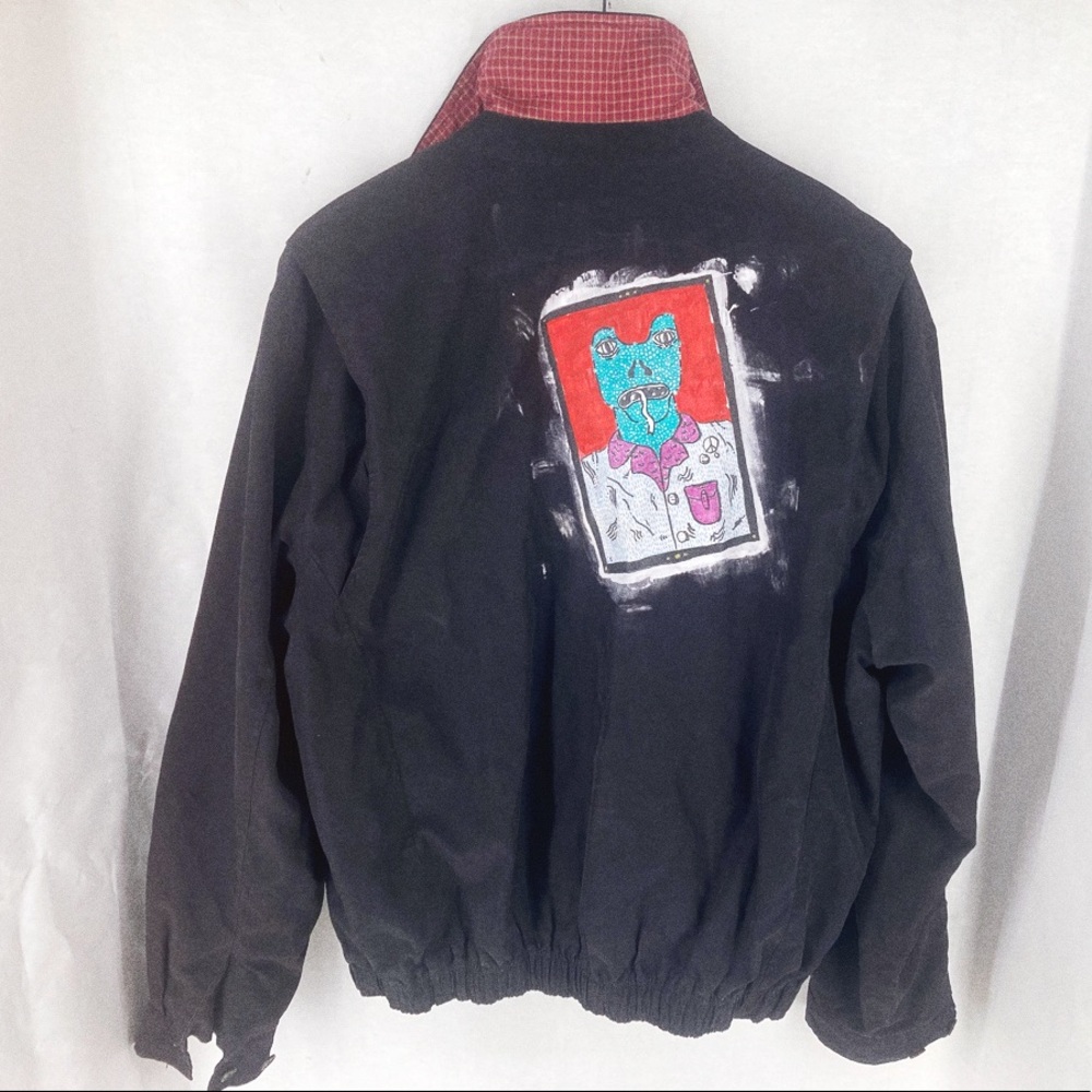 Urban Renewal Painted Upcycled Bomber Jacket - Picture 8 of 8